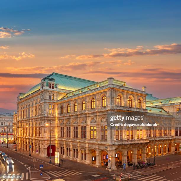 state opera house in vienna , austria - vienna concert hall stock pictures, royalty-free photos & images