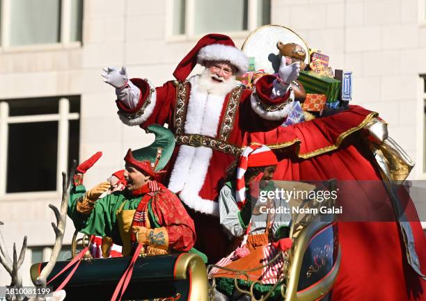 Santa Claus attends the 2023 Macy's Thanksgiving Day Parade on November 23, 2023 in New York City.