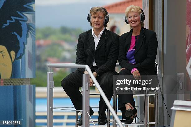 Michael Steinbrecher, Doris Papperitz , ZDF-Fernsehgarten, Mainz, , Große ZDF-Party, "Na so was - 40 Jahre ZDF", Geburtstagsshow, Jubiläum,...