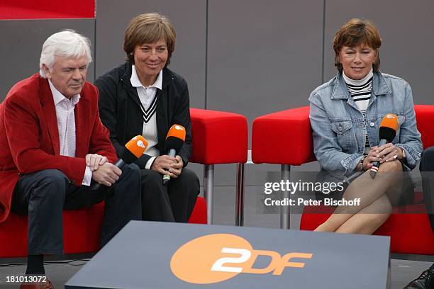 Dieter Kürten, Rosi Mittermaier-Neureuther, Name auf Wunsch ZDF-Fernsehgarten, Mainz, , Große ZDF-Party, "Na so was - 40 Jahre ZDF", Geburtstagsshow,...
