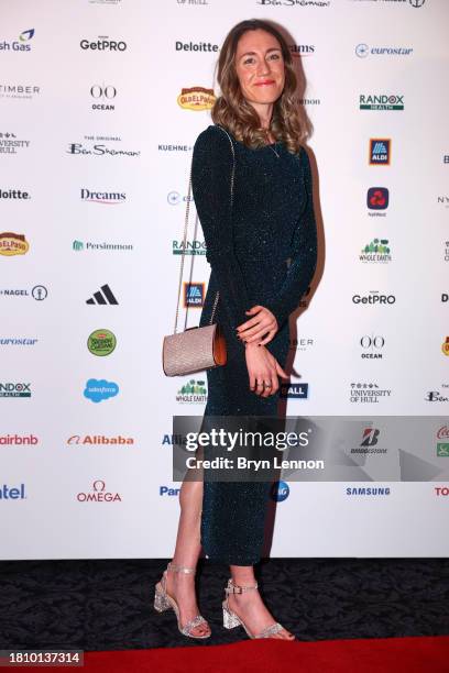 Swimmer Lizzie Simmonds poses for a photo as she arrives for the Team GB Ball 2023 at The Savoy Hotel on November 23, 2023 in London, England.