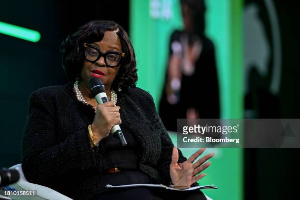 Reta Jo Lewis, president of the US Export-Import Bank, speaks during the International Economic Forum of the Americas conference in Paris, France, on...