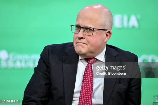 Mikael Staffas, chief executive officer of Boliden AB, during the International Economic Forum of the Americas conference in Paris, France, on...