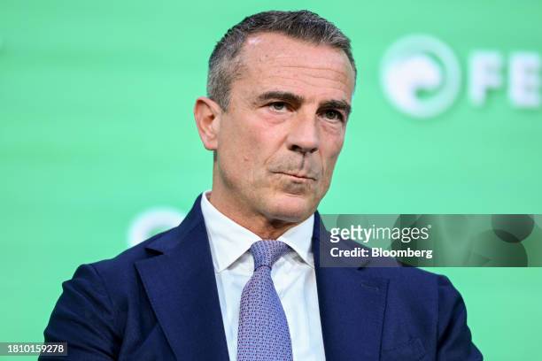 Emilio Braghi, president of Novelis Europe Holding Ltd., during the International Economic Forum of the Americas conference in Paris, France, on...