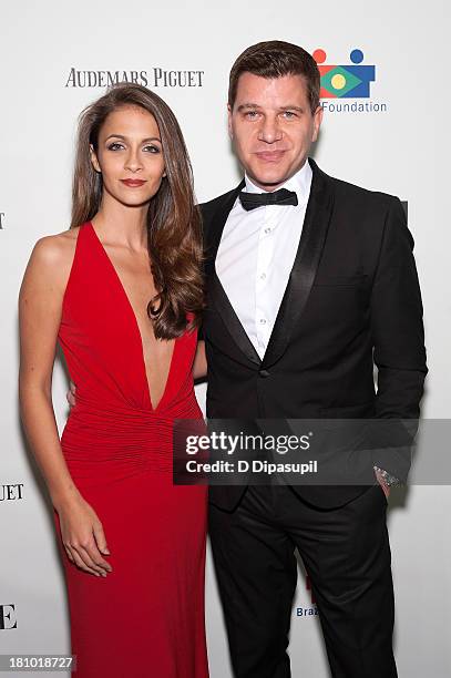 Kaitlin Monte and Tom Murro attend the 11th Brazil Foundation NYC gala at The Museum of Modern Art on September 18, 2013 in New York City.