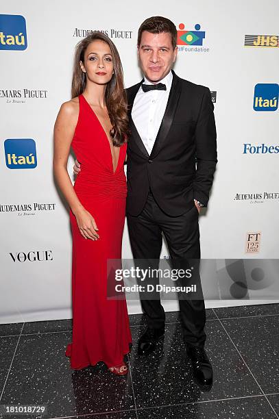 Kaitlin Monte and Tom Murro attend the 11th Brazil Foundation NYC gala at The Museum of Modern Art on September 18, 2013 in New York City.