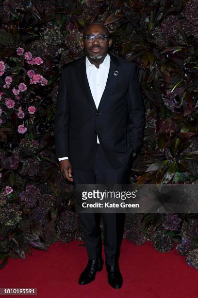 Edward Enninful attends British Vogue's 2023 "Forces For Change" Party at The MAINE Mayfair on November 23, 2023 in London, England.