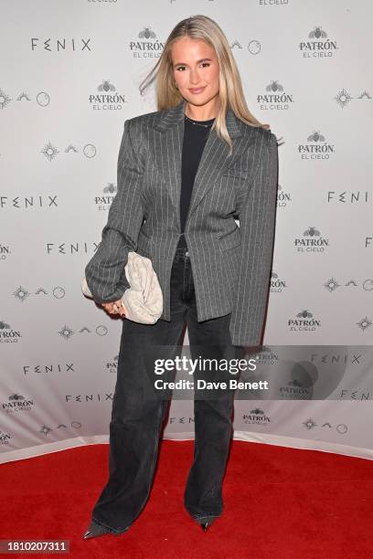 Molly-Mae Hague attends the VIP launch of FENIX Manchester, in partnership with PATRÓN El Cielo, on November 23, 2023 in Manchester, England.