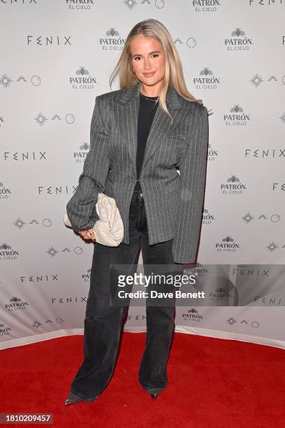 Molly-Mae Hague attends the VIP launch of FENIX Manchester, in partnership with PATRÓN El Cielo, on November 23, 2023 in Manchester, England.