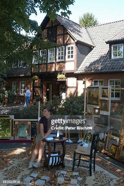 Reise Worpswede, Niedersachsen, Deutschland, Europa, 3. Galerien-Open-Air-Festival, Bergstrasse, Künstlerdorf, Künstlerkolonie, Galerie,...