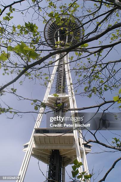Seattle, 185 Meter hoher Turm "Space Needle", Wahrzeichen, Bundesstaat Washington, USA, Amerika, Nordamerika, Reise, 532/2003,