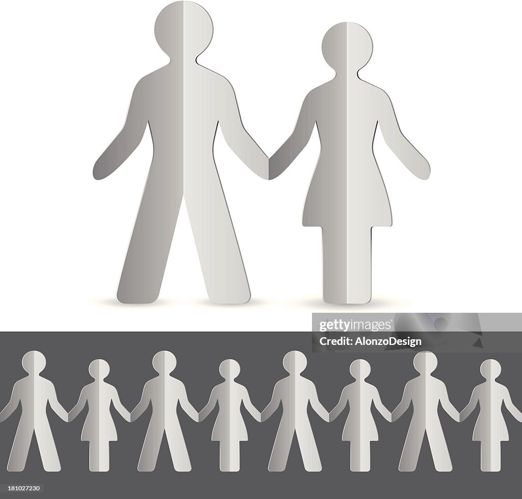 Pareja de papel