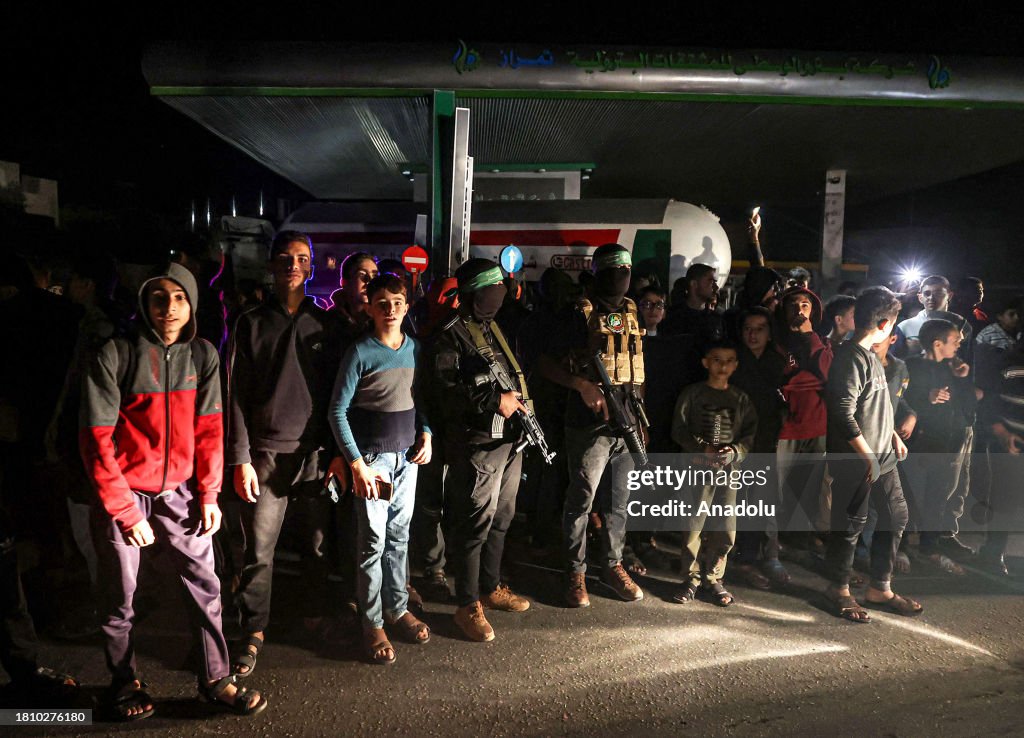 Hamas' military wing Izz adDin alQassam Brigades are present as the