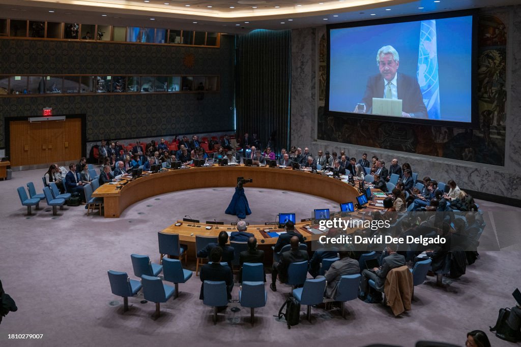 United Nations Security Council Meets On Israel Hamas War