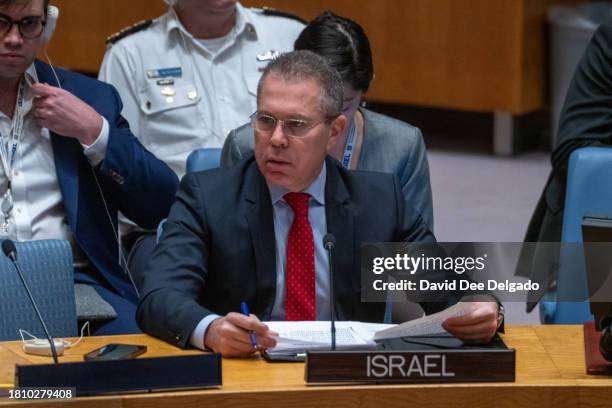 Israel Representative Gilad Erdan Photos and Premium High Res Pictures - Getty Images