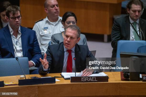 Israel Representative 649 Gilad Erdan Photos & High Res Pictures - Getty Images