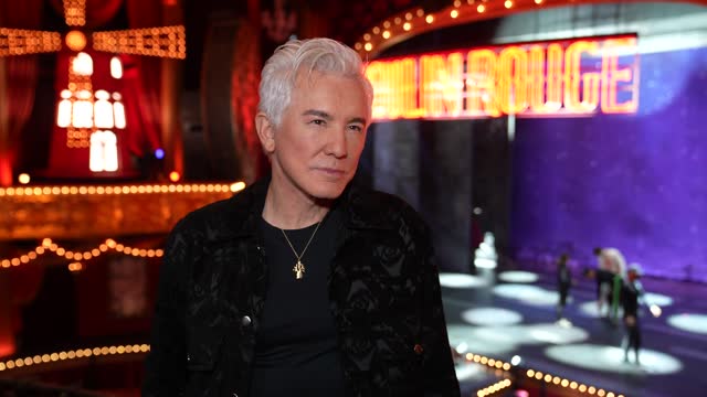 GBR: Baz Luhrmann Visits "Moulin Rouge" In London