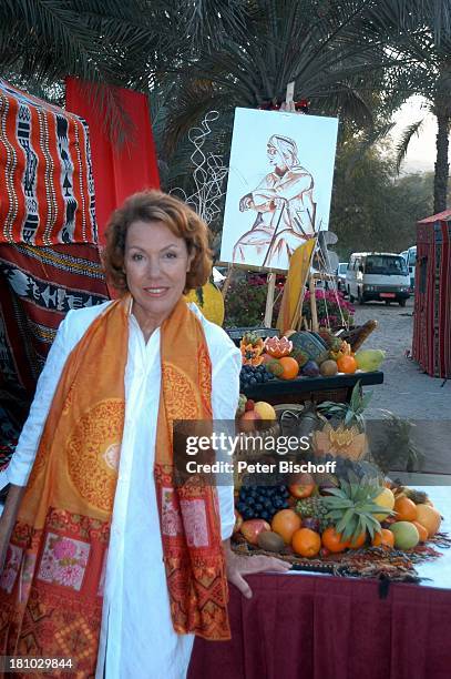 Gaby Dohm, Urlaub, Neben den Dreharbeiten der ZDF-Reihe: "Traumschiff""Oman", Muscat/Oman/Arabien, , Hotel: "Al Bustan Palace Intercontinental",...