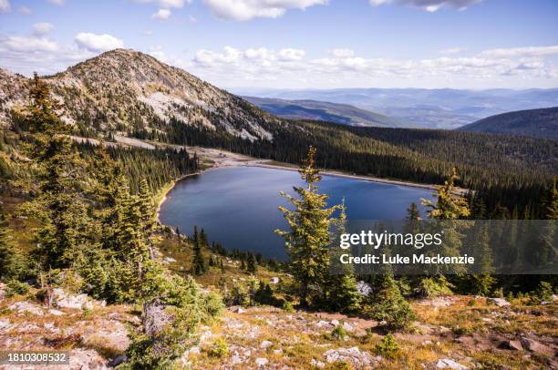 rhonda lake, big white - kelowna stock pictures, royalty-free photos & images