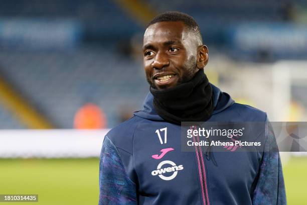 Yannick Bolasie of Swansea City walks off the pitch prior to the Sky Bet Championship match between Leeds United and Swansea City at Elland Road on...
