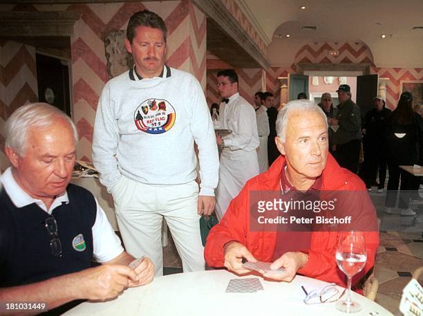 Franz Beckenbauer , Karl-Heinz Reichenwallner , "Eagles" Golf-Turnier, ancelada bei Marbella/Costa del Sol/Spanien, , Golf Club "Los Flamingos",...