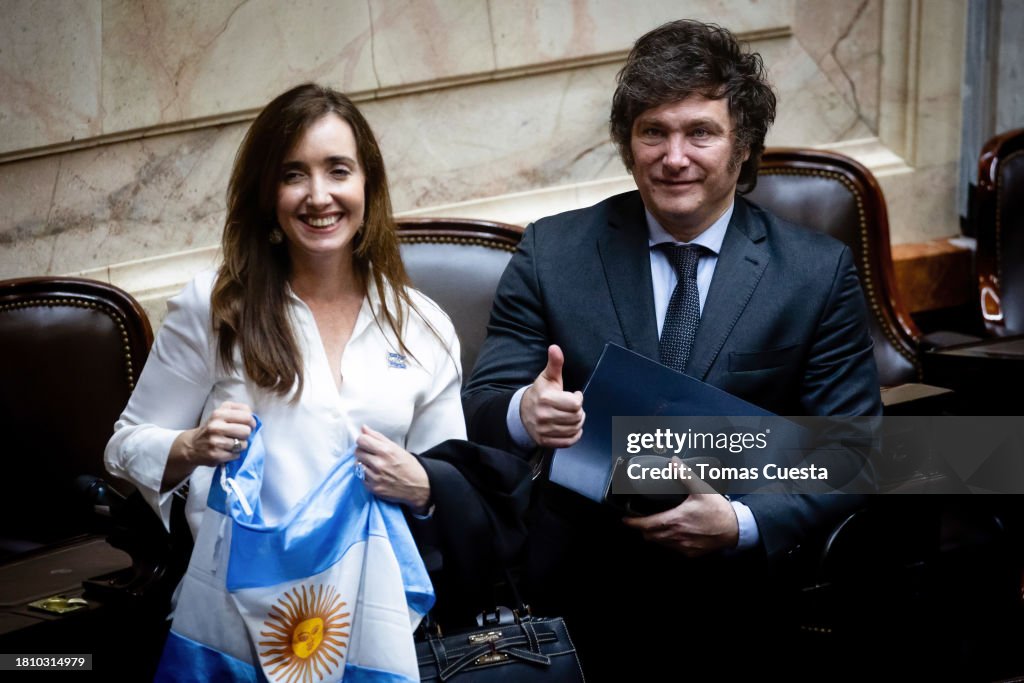 President-Elect Javier Milei Attends Official Announcement of Final Vote Count
