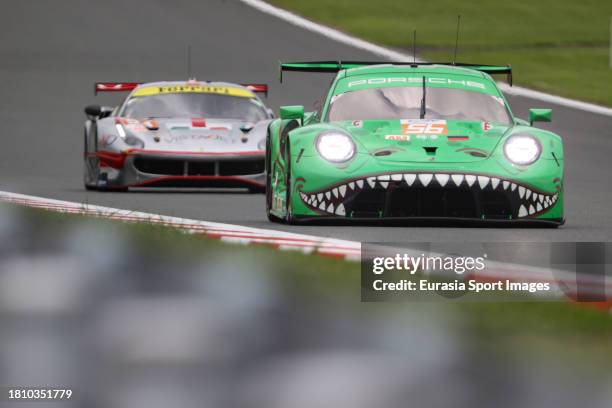 Project 1 Ao Porsche 911 Rsr 19 - Efrin Castro / Guilherme Maura De Oliviera Matteo Cairoli during the 6 Hours of Fuji Race at Fuji International...