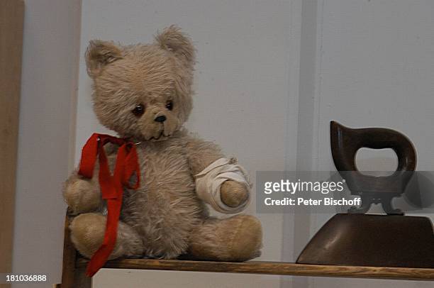 Teddybären-Ausstellung, Potsdam, 8.11.2003,;Teddy, Teddybär, Bär, Baer, Bären, Baeren, historisch Geburtstag, Potsdamer Bahnhofspassagen, Plüsch,...