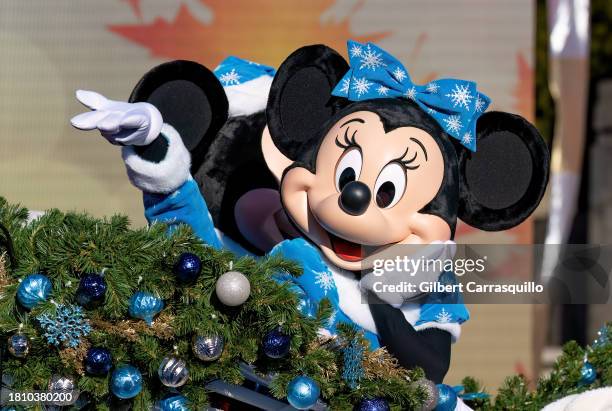 Disney's Minnie Mouse is seen during the 104th 6abc Dunkin' Thanksgiving Day Parade on November 23, 2023 in Philadelphia, Pennsylvania.