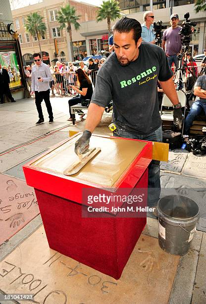 View of the Handprint-Footprint Ceremony for "The Lollipop Kid" Jerry Maren Last Of The Munchkins From "The Wizard Of Oz" at the TCL Chinese Theatre...