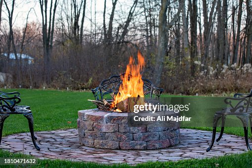 Fire in Firepit Fire in Firepit