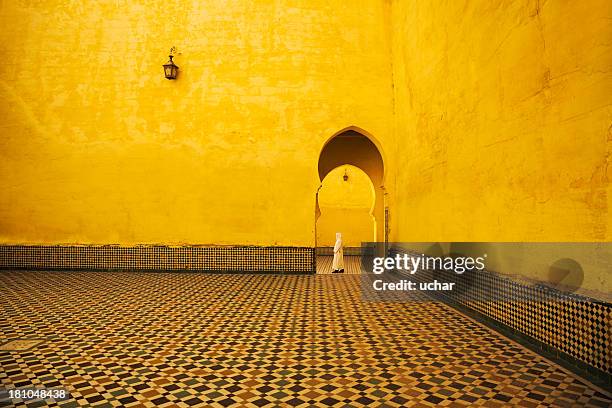 morocco in mosque - morocco stockfoto's en -beelden