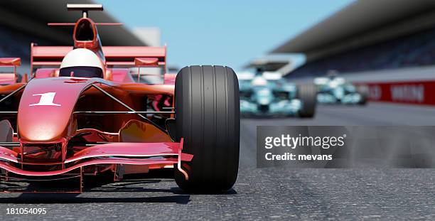 leading the race - car racing stock pictures, royalty-free photos & images