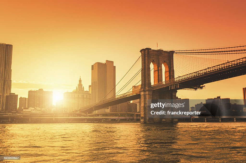 Brooklyn Bridge in Manhattan
