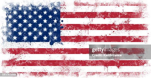 grunge splatter painted american flag - american flag grunge stock illustrations