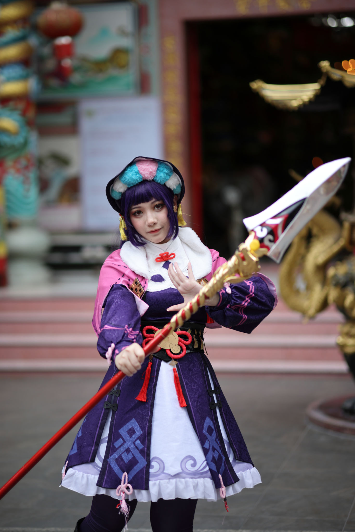 Portrait of a beautiful young woman game Cosplay with Chinese dress Portrait of a beautiful young woman game Cosplay with Chinese dress