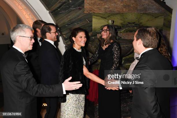 Swedish State Secretary, Ministry for Foreign Affairs Crown Håkan Jevrell, Princess Victoria of Sweden and Crown Prince Daniel of Sweden attend a...