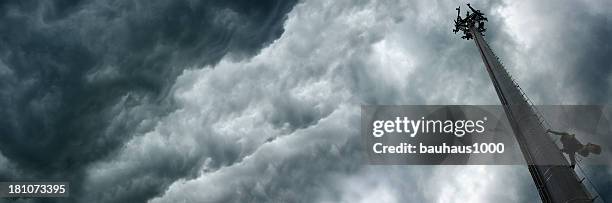 communications tower - weather radar stock pictures, royalty-free photos & images