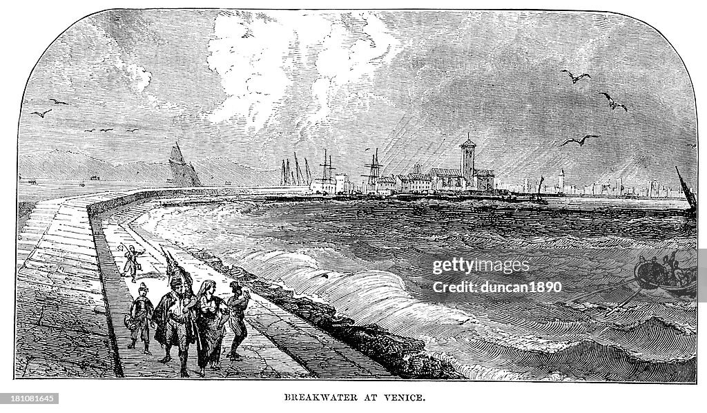 Breakwater at Venice