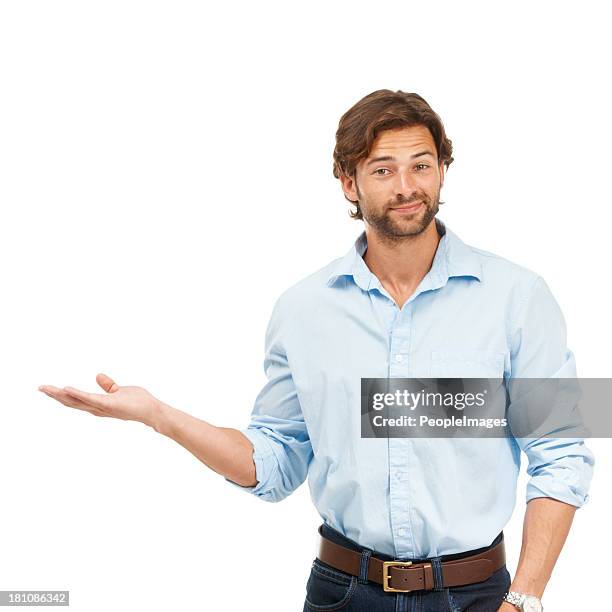 why not use this copyspace, it's free! - man standing and gesturing stock pictures, royalty-free photos & images