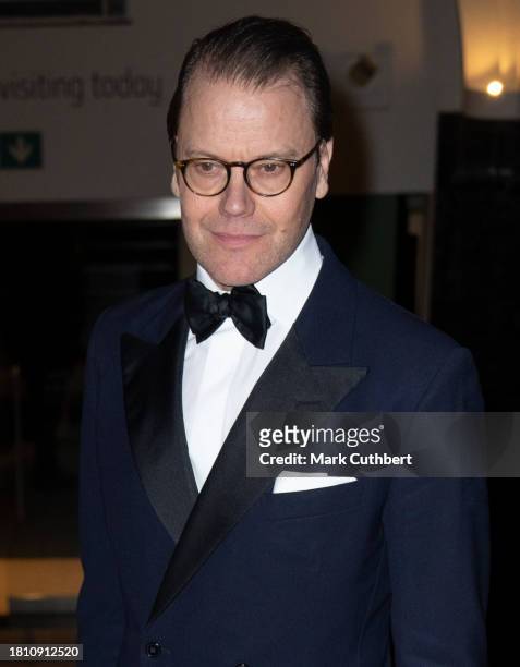 Prince Daniel, Duke of Vastergotland arrives at a gala dinner hosted by Business Sweden and the Embassy focusing on sustainability, innovation and...