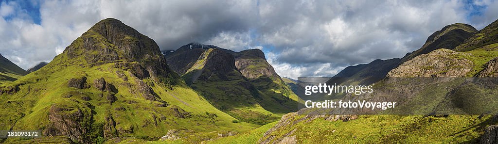 Escócia Glencoe Montanha dramáticos picos panorama icónico Highland Glen