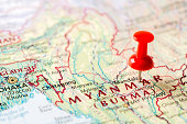 Map Myanmar (Burma)