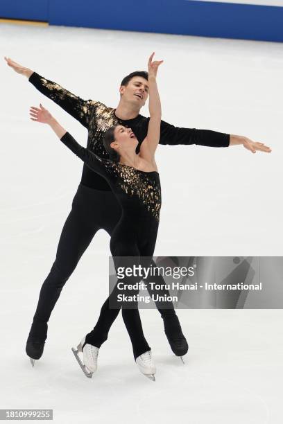 Rebecca Ghilardi and Filippo Ambrosini of Italy compete in the Pairs Short Program during the ISU Grand Prix of Figure Skating - NHK Trophy at Towa...