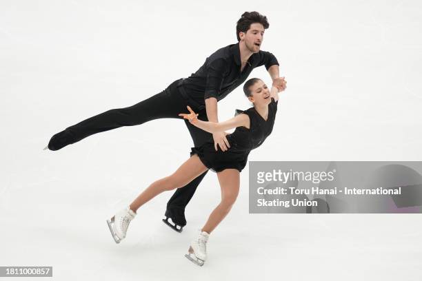 Anastasia Golubeva and Hektor Giotopoulos Moore of Australia compete in the Pairs Short Program during the ISU Grand Prix of Figure Skating - NHK...