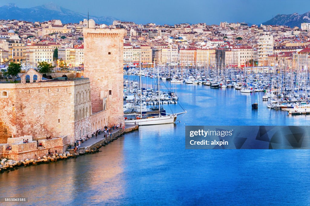 Vieux port de Marsella, Francia