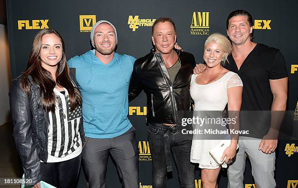 Micky Rourke Children Actor Mickey Rourke and his family attend the Los Angeles Premiere Of ...