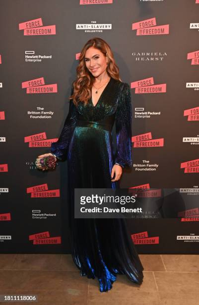 Ayda Field attends The Anti Slavery Collective's inaugural Winter Gala at Battersea Arts Centre on November 29, 2023 in London, England.