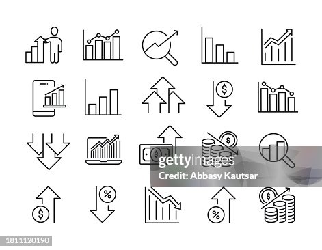 Inrease and decrease thin line icons. Editable stroke. For website marketing design, logo, app, template, ui, etc. Vector illustration. Inrease and decrease thin line icons. Editable stroke. For website marketing design, logo, app, template, ui, etc. Vector illustration.