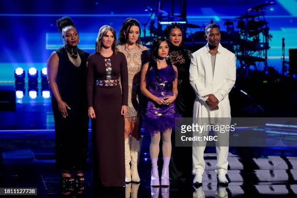 The Playoffs Part 3" Episode 2419 -- Pictured: Taylor Deneen, Lila Forde, Kristen Brown, Kaylee Shimizu, Azán, Mac Royals --